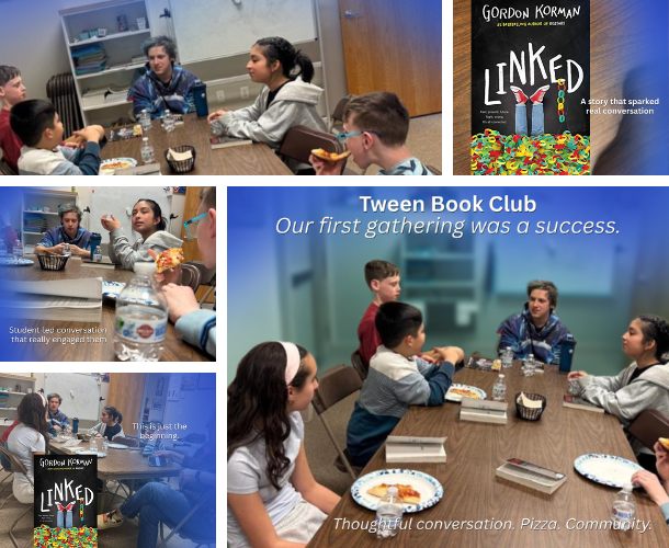 CAO Tween Book Club, For Grades 4–6 (Ages 10–13), in collaboration with PJ Our Way.