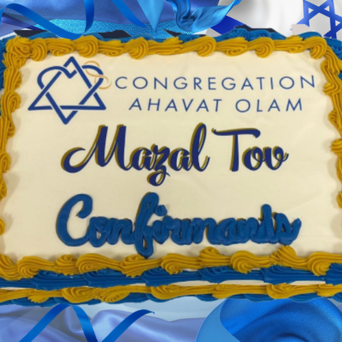 May 15 – Confirmation Shabbat