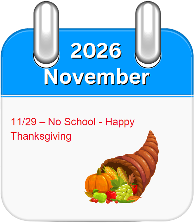 Congregation Ahavat Olam, Hebrew School, 11/26 Calendar
